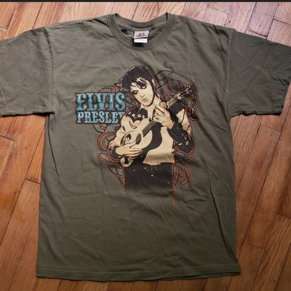 Vintage Liquid Blue Elvis Presley